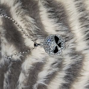 Harley Davidson skull necklace